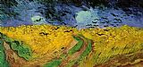 Vincent van Gogh Crows over a Wheatfield
